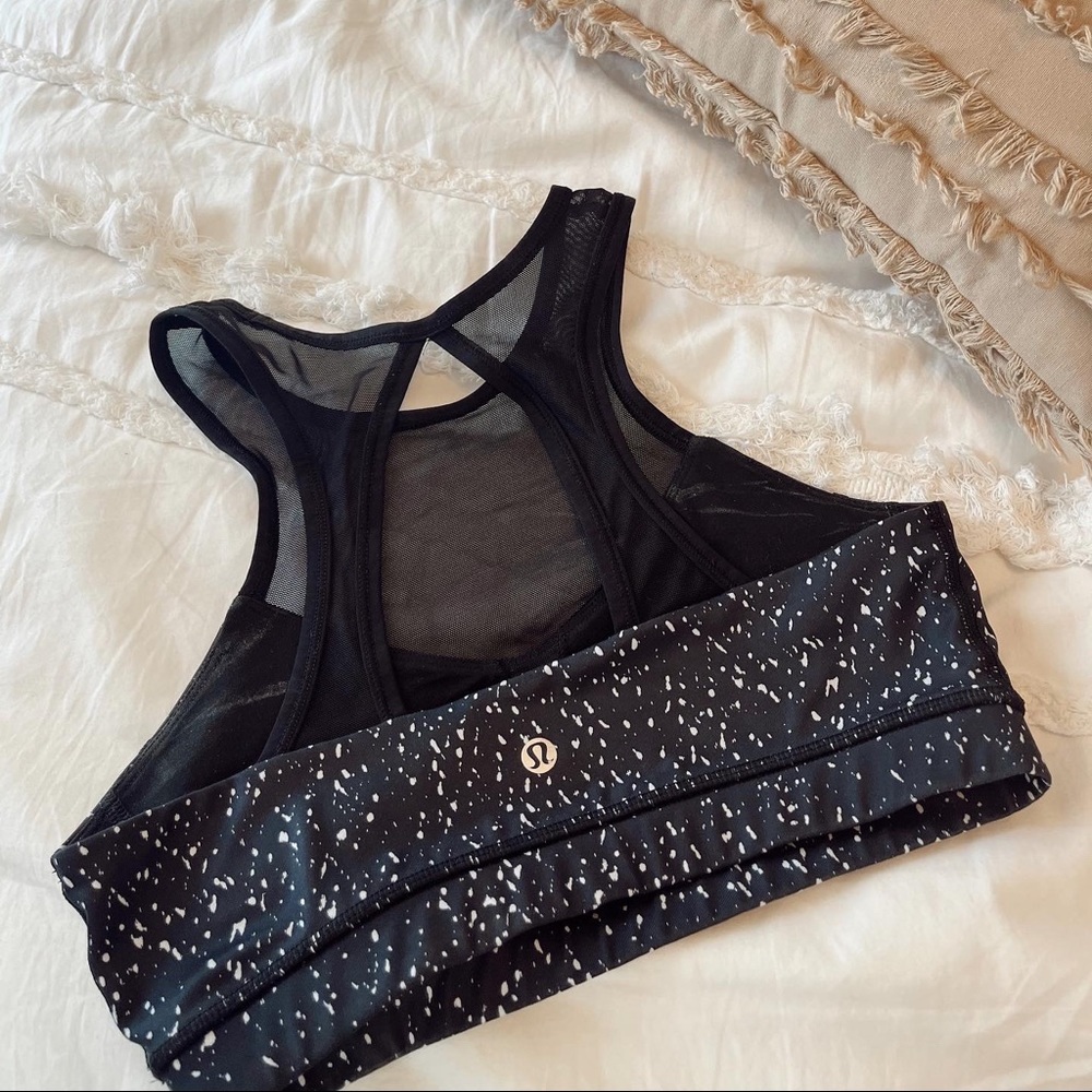 lululemon sports bra with mesh